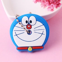 Load image into Gallery viewer, Cartoon Anime Cute Key Cover Cap Silicone Mickey Stitch Bear Keychain Women Gift Owl Porte Clef Minne Key Chain