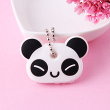 Load image into Gallery viewer, Cartoon Anime Cute Key Cover Cap Silicone Mickey Stitch Bear Keychain Women Gift Owl Porte Clef Minne Key Chain