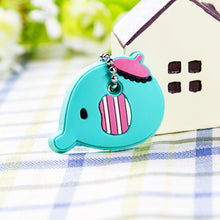 Load image into Gallery viewer, Cartoon Anime Cute Key Cover Cap Silicone Mickey Stitch Bear Keychain Women Gift Owl Porte Clef Minne Key Chain