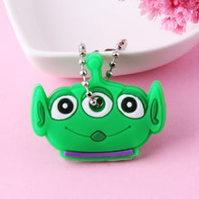 Load image into Gallery viewer, Cartoon Anime Cute Key Cover Cap Silicone Mickey Stitch Bear Keychain Women Gift Owl Porte Clef Minne Key Chain