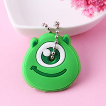 Load image into Gallery viewer, Cartoon Anime Cute Key Cover Cap Silicone Mickey Stitch Bear Keychain Women Gift Owl Porte Clef Minne Key Chain