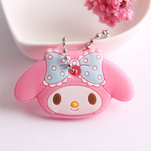 Load image into Gallery viewer, Cartoon Anime Cute Key Cover Cap Silicone Mickey Stitch Bear Keychain Women Gift Owl Porte Clef Minne Key Chain