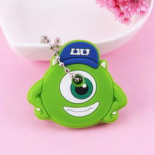 Load image into Gallery viewer, Cartoon Anime Cute Key Cover Cap Silicone Mickey Stitch Bear Keychain Women Gift Owl Porte Clef Minne Key Chain