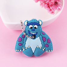 Load image into Gallery viewer, Cartoon Anime Cute Key Cover Cap Silicone Mickey Stitch Bear Keychain Women Gift Owl Porte Clef Minne Key Chain