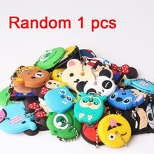Load image into Gallery viewer, Cartoon Anime Cute Key Cover Cap Silicone Mickey Stitch Bear Keychain Women Gift Owl Porte Clef Minne Key Chain
