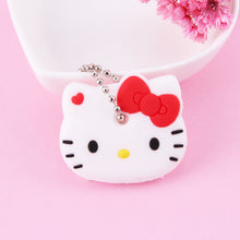 Load image into Gallery viewer, Cartoon Anime Cute Key Cover Cap Silicone Mickey Stitch Bear Keychain Women Gift Owl Porte Clef Minne Key Chain