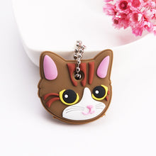 Load image into Gallery viewer, Cartoon Anime Cute Key Cover Cap Silicone Mickey Stitch Bear Keychain Women Gift Owl Porte Clef Minne Key Chain