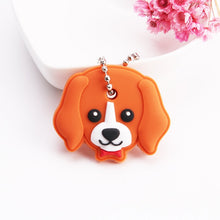 Load image into Gallery viewer, Cartoon Anime Cute Key Cover Cap Silicone Mickey Stitch Bear Keychain Women Gift Owl Porte Clef Minne Key Chain