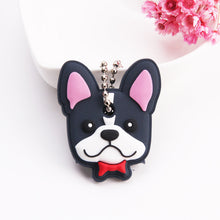 Load image into Gallery viewer, Cartoon Anime Cute Key Cover Cap Silicone Mickey Stitch Bear Keychain Women Gift Owl Porte Clef Minne Key Chain