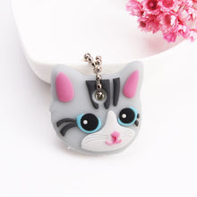 Load image into Gallery viewer, Cartoon Anime Cute Key Cover Cap Silicone Mickey Stitch Bear Keychain Women Gift Owl Porte Clef Minne Key Chain