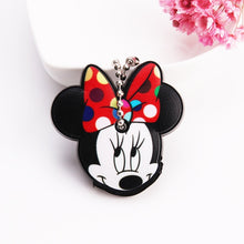 Load image into Gallery viewer, Cartoon Anime Cute Key Cover Cap Silicone Mickey Stitch Bear Keychain Women Gift Owl Porte Clef Minne Key Chain