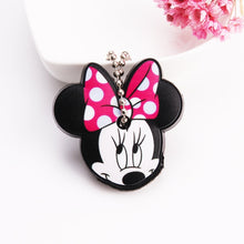 Load image into Gallery viewer, Cartoon Anime Cute Key Cover Cap Silicone Mickey Stitch Bear Keychain Women Gift Owl Porte Clef Minne Key Chain