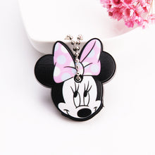 Load image into Gallery viewer, Cartoon Anime Cute Key Cover Cap Silicone Mickey Stitch Bear Keychain Women Gift Owl Porte Clef Minne Key Chain