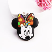 Load image into Gallery viewer, Cartoon Anime Cute Key Cover Cap Silicone Mickey Stitch Bear Keychain Women Gift Owl Porte Clef Minne Key Chain
