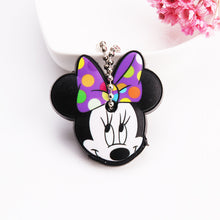 Load image into Gallery viewer, Cartoon Anime Cute Key Cover Cap Silicone Mickey Stitch Bear Keychain Women Gift Owl Porte Clef Minne Key Chain