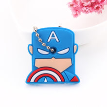 Load image into Gallery viewer, Cartoon Anime Cute Key Cover Cap Silicone Mickey Stitch Bear Keychain Women Gift Owl Porte Clef Minne Key Chain