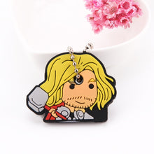 Load image into Gallery viewer, Cartoon Anime Cute Key Cover Cap Silicone Mickey Stitch Bear Keychain Women Gift Owl Porte Clef Minne Key Chain