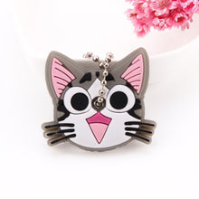 Load image into Gallery viewer, Cartoon Anime Cute Key Cover Cap Silicone Mickey Stitch Bear Keychain Women Gift Owl Porte Clef Minne Key Chain