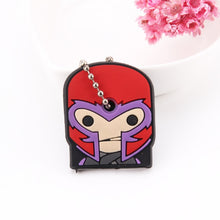 Load image into Gallery viewer, Cartoon Anime Cute Key Cover Cap Silicone Mickey Stitch Bear Keychain Women Gift Owl Porte Clef Minne Key Chain