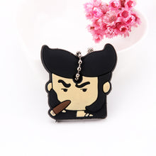 Load image into Gallery viewer, Cartoon Anime Cute Key Cover Cap Silicone Mickey Stitch Bear Keychain Women Gift Owl Porte Clef Minne Key Chain