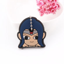 Load image into Gallery viewer, Cartoon Anime Cute Key Cover Cap Silicone Mickey Stitch Bear Keychain Women Gift Owl Porte Clef Minne Key Chain