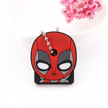 Load image into Gallery viewer, Cartoon Anime Cute Key Cover Cap Silicone Mickey Stitch Bear Keychain Women Gift Owl Porte Clef Minne Key Chain