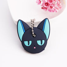 Load image into Gallery viewer, Cartoon Anime Cute Key Cover Cap Silicone Mickey Stitch Bear Keychain Women Gift Owl Porte Clef Minne Key Chain