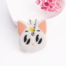 Load image into Gallery viewer, Cartoon Anime Cute Key Cover Cap Silicone Mickey Stitch Bear Keychain Women Gift Owl Porte Clef Minne Key Chain